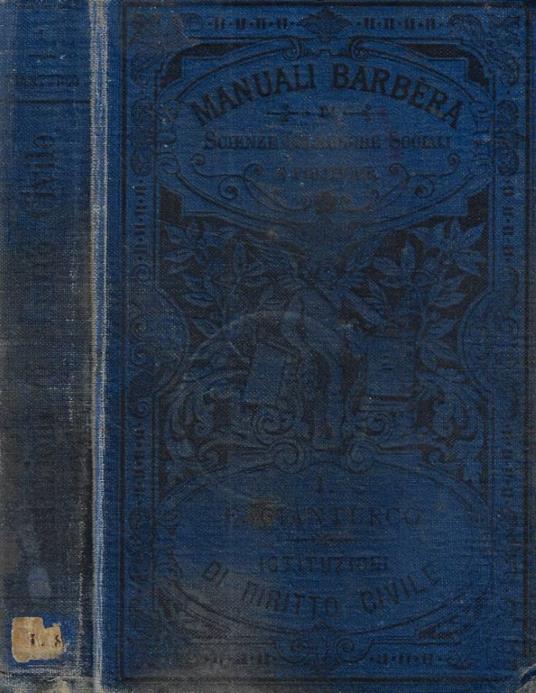 Istituzioni di diritto civile italiano - Emanuele Gianturco - copertina