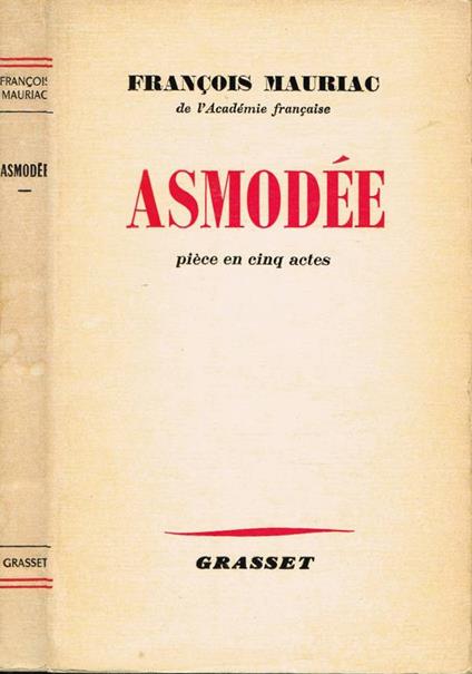 Asmodée - François Mauriac - copertina