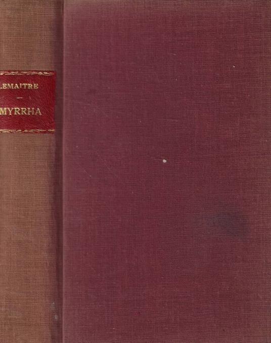 Myrrha - Jules Lemaître - copertina