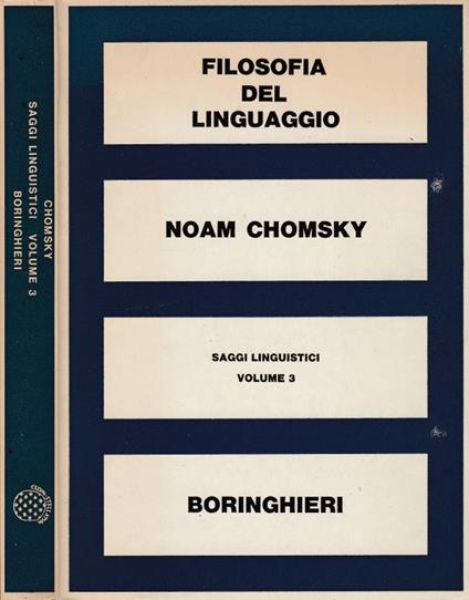 Saggi linguistici vol 3 - Noam Chomsky - copertina