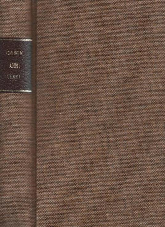 Anni verdi - A. Joseph Cronin - copertina