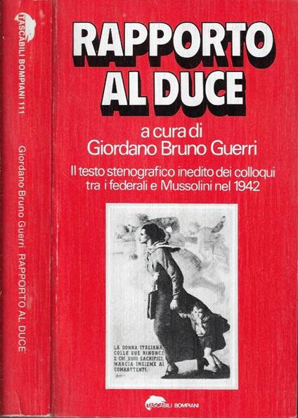 Rapporto al Duce - copertina