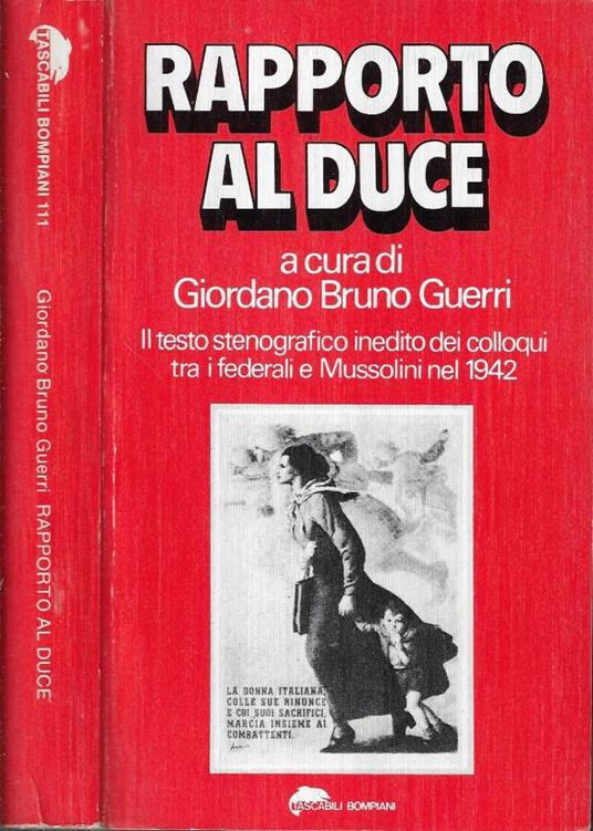 Rapporto al Duce - copertina