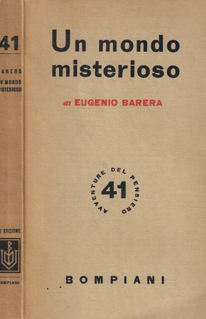 Un mondo misterioso - Eugenio Barera - copertina