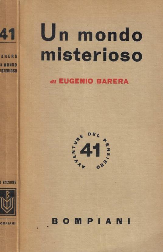 Un mondo misterioso - Eugenio Barera - copertina