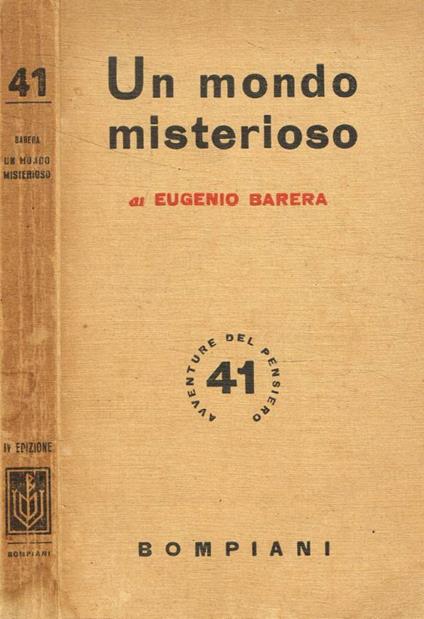 Un mondo misterioso - Eugenio Barera - copertina