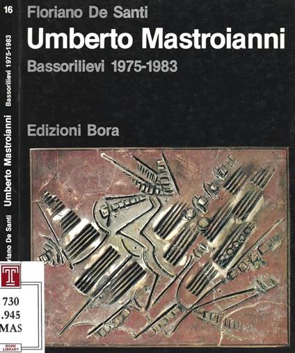 Umberto Mastroianni. Bassorilievi 1975-1983 - copertina
