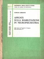 Appunti sulla riabilitazione in neuropsichiatria