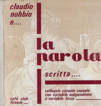La parola scritta… - Claudio Nobbio - copertina