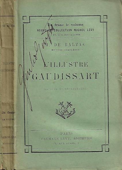 L' Illustre Gaudissart - copertina