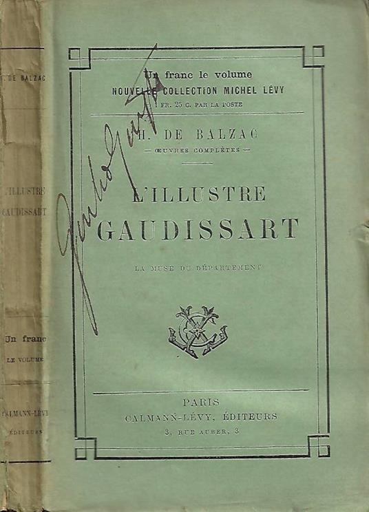 L' Illustre Gaudissart - copertina