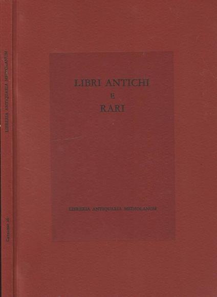 Libri antichi e rari catalogo 26 - copertina