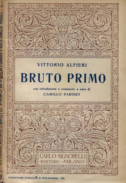 Bruto Primo - Vittorio Alfieri - copertina