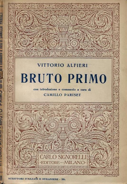 Bruto Primo - Vittorio Alfieri - copertina