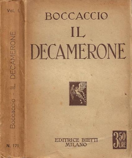 Il Decamerone. Vol. I - Giovanni Boccaccio - copertina
