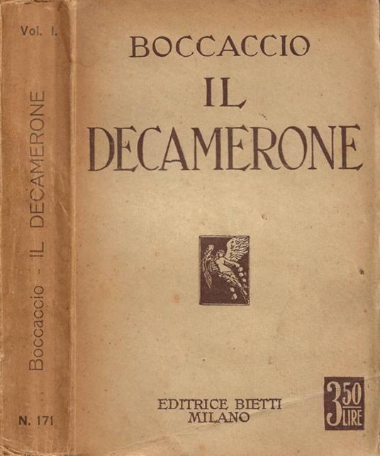 Il Decamerone. Vol. I - Giovanni Boccaccio - copertina