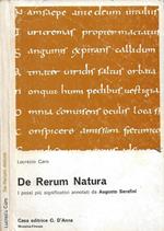 De Rerum Natura (I passi più significativi annotati da Augusto Serafini)