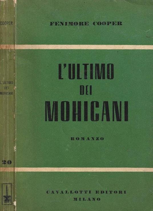 L' ultimo dei Mohicani - J. Fenimore Cooper - copertina
