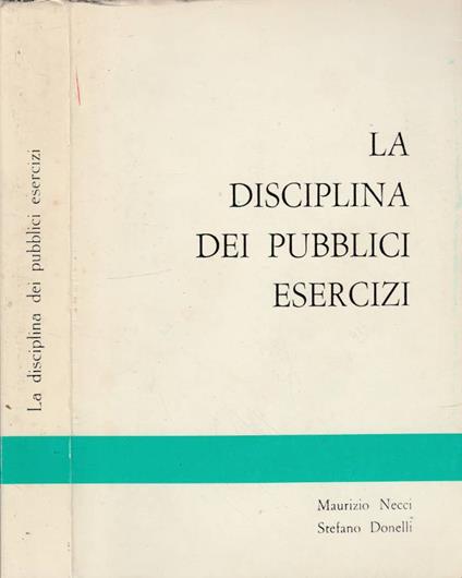 La disciplina dei pubblici esercizi - copertina
