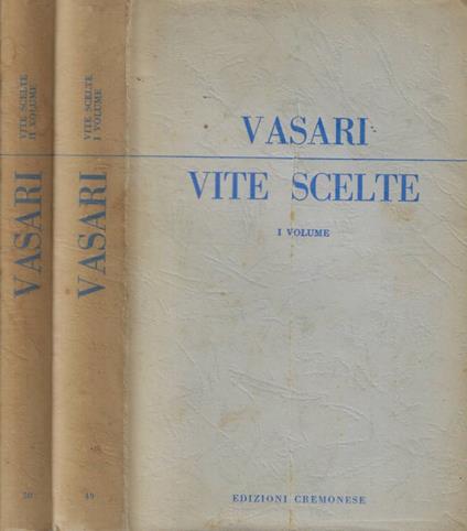 Vite scelte - Giorgio Vasari - copertina