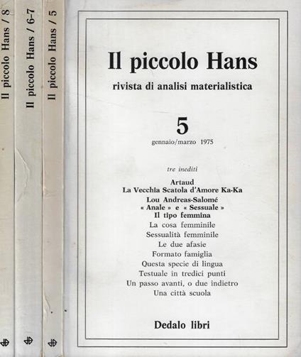 Il piccolo Hans Anno 1975 - copertina