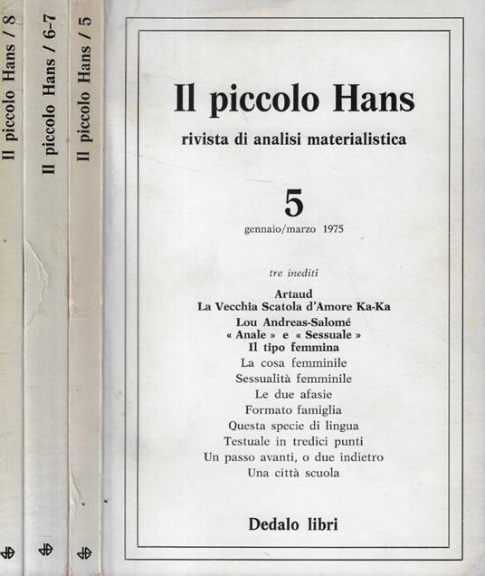 Il piccolo Hans Anno 1975 - copertina