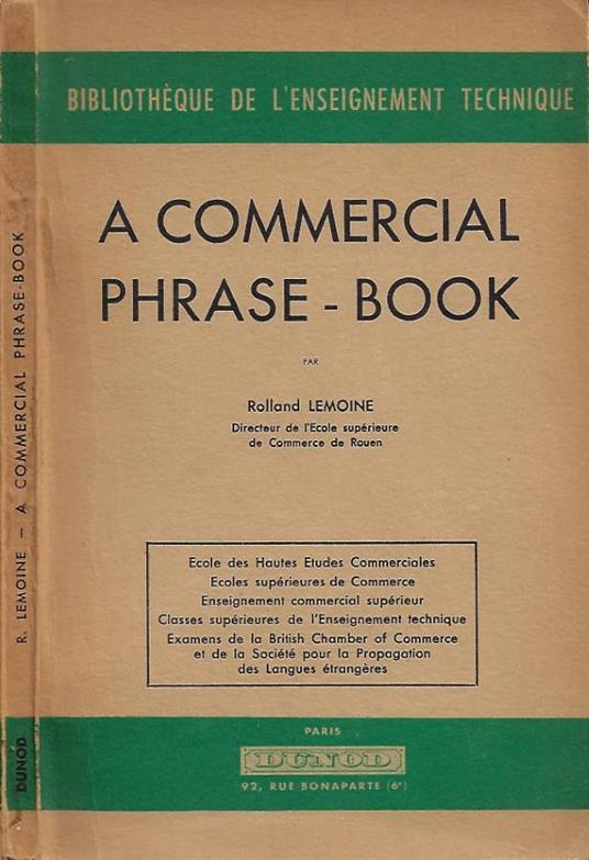 A Commercial Phrase-Book - copertina