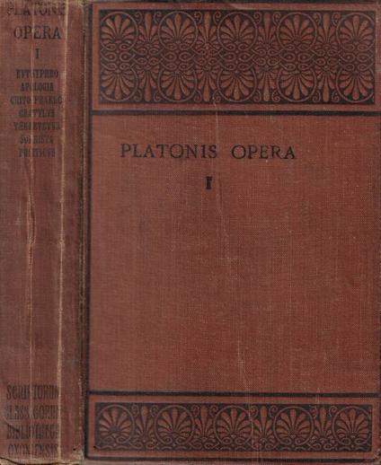 Opera Tomo I - Platone - copertina