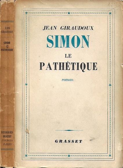 Simon le Pathétique - Jean Giraudoux - copertina