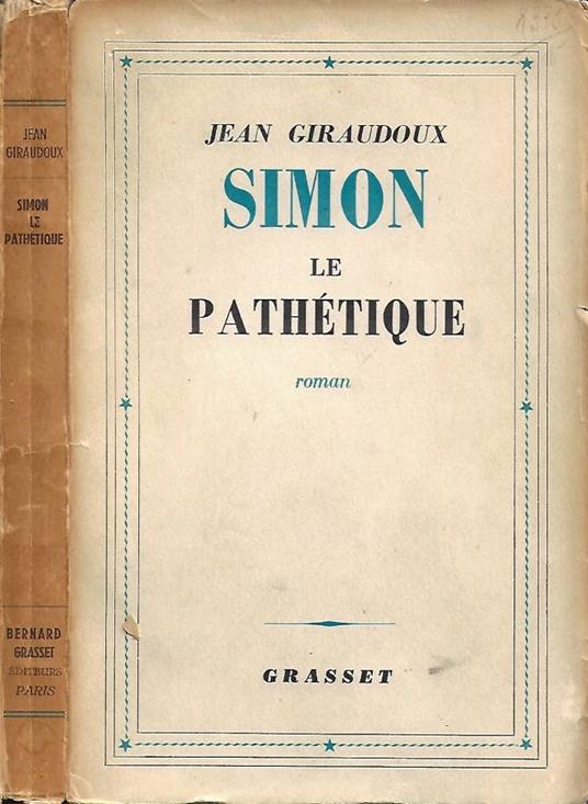 Simon le Pathétique - Jean Giraudoux - copertina