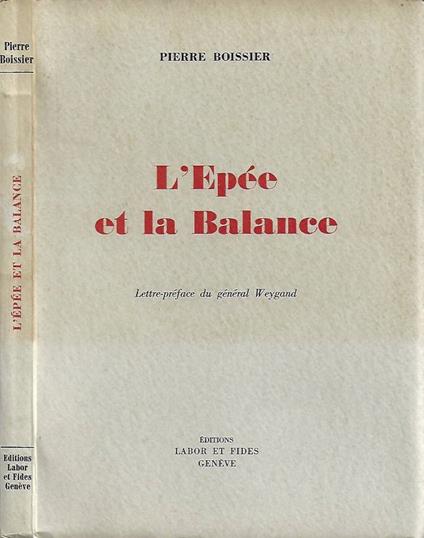 L' Epée et la Balance - copertina