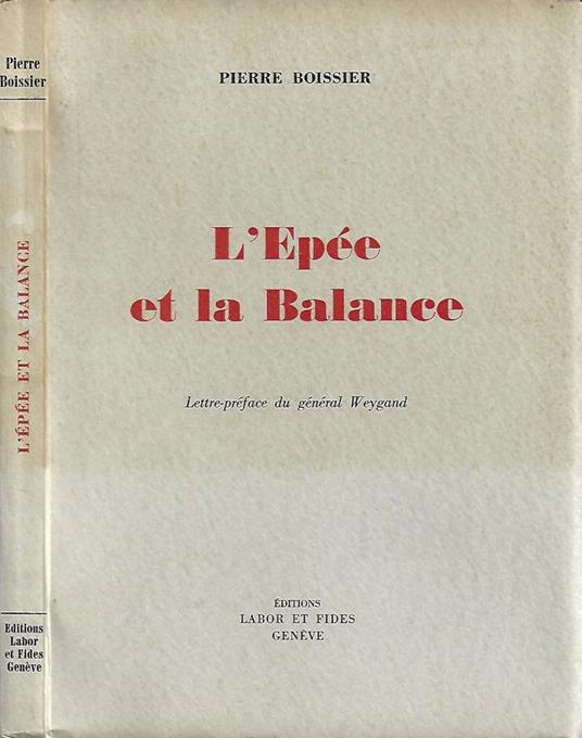 L' Epée et la Balance - copertina