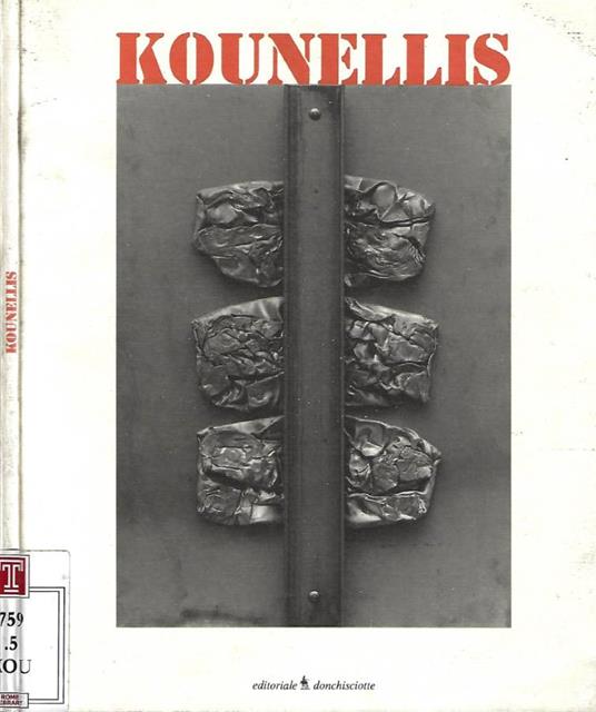 Jannis Kounellis - copertina