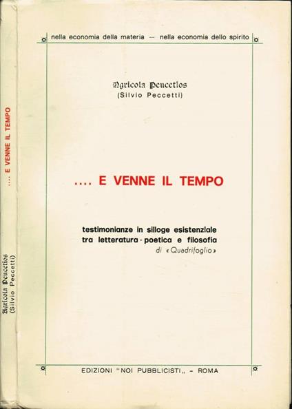 … E venne il tempo (Autografo) - copertina