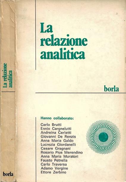 La relazione analitica - copertina