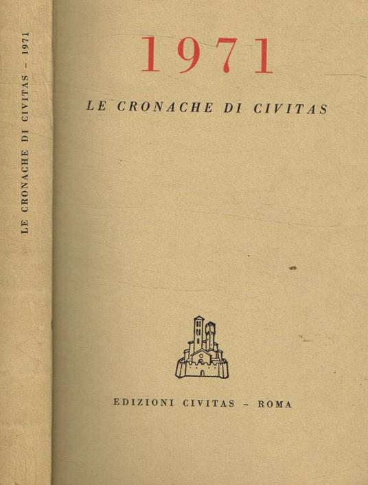 Le cronache di Civitas 1971 - copertina