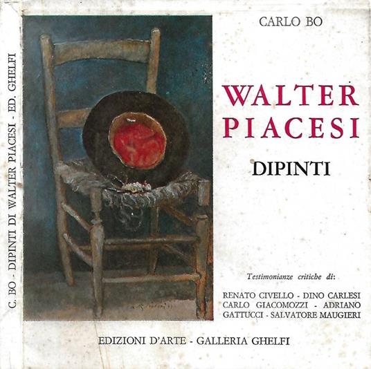 Walter Piacesi - Carlo Bo - copertina