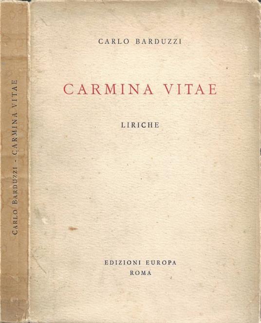 Carmina Vitae - copertina