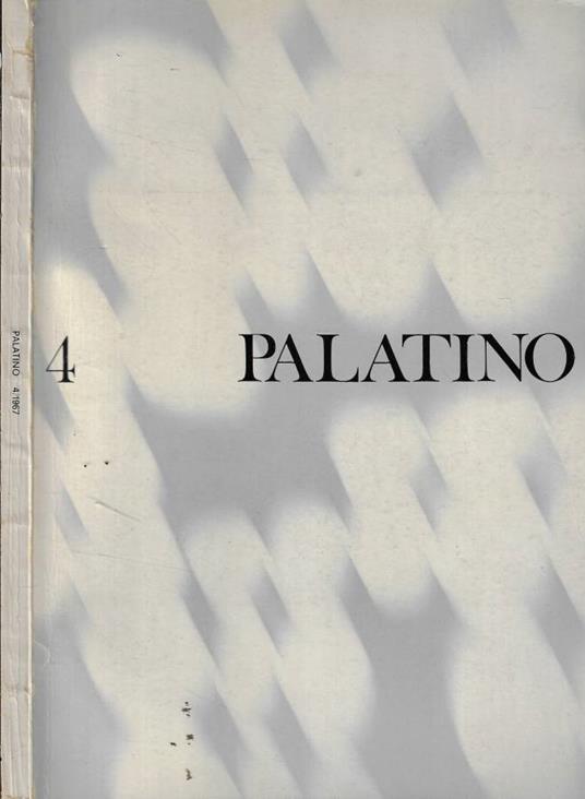 Palatino n. 4 Anno 1967 - copertina