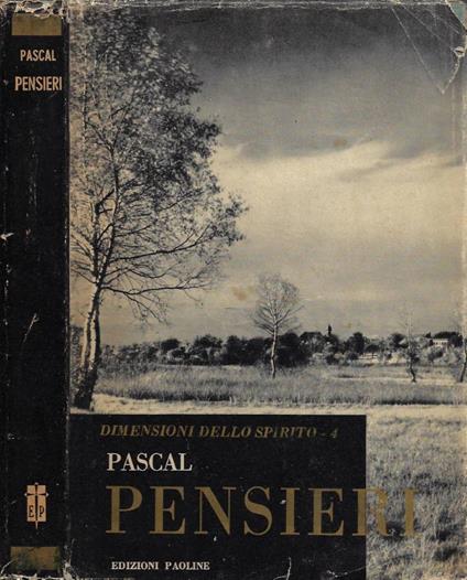 Pensieri (Scelti, tradotti e commentati da Rita Boffa) - Blaise Pascal - copertina