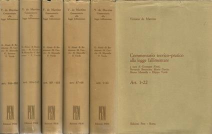 Commentario teorico-pratico alla legge fallimentare - Vittorio De Martino - copertina