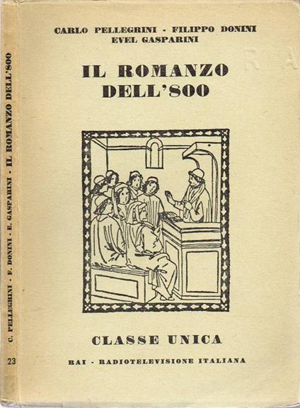 Il romanzo dell'800 - Carlo Pellegrini - copertina
