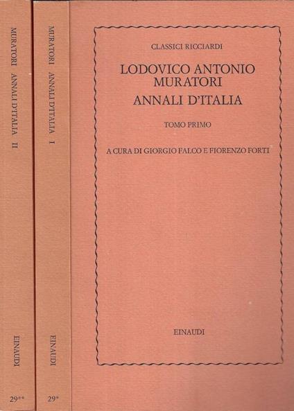 Annali d' Italia Tomo I - II - Lodovico Antonio Muratori - copertina