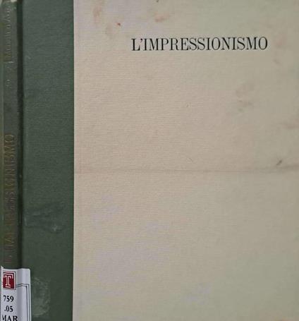 L' impressionismo - Alberto Martini - copertina