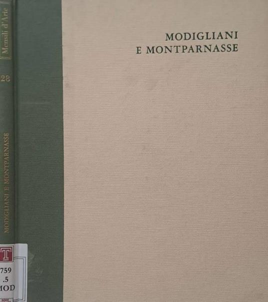 Modigliani e Montparnasse - copertina