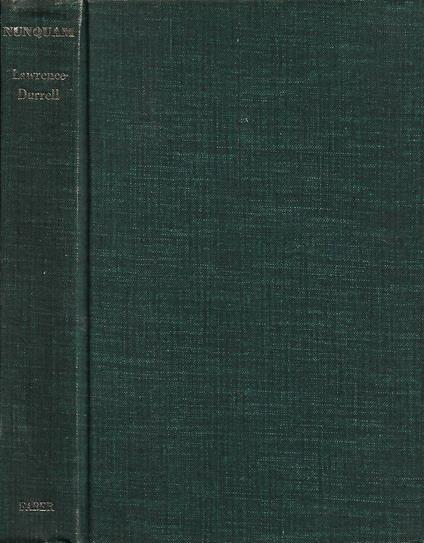 Nunquam - Lawrence Durrell - copertina