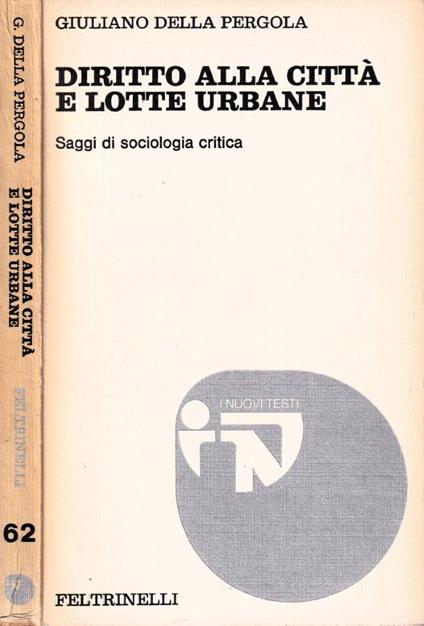 Diritto alla città e lotte urbane - Giuliano Della Pergola - copertina