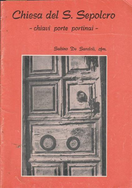 Chiesa del S. Sepolcro - copertina