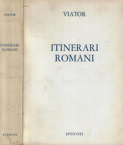 Itinerari romani - Viator - copertina