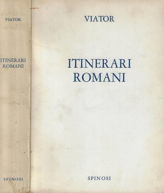 Itinerari romani - Viator - copertina